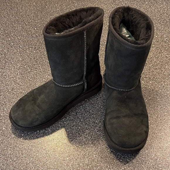 UGG Shoes - UGG Women's Black Classic Short II Winter Boots - size 6